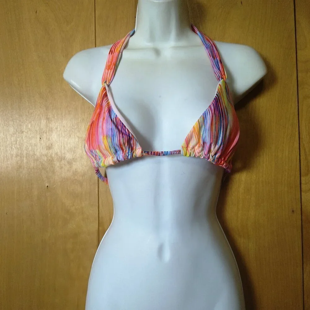 Venus Multicolor Bikini Top Bathing Suit Size 34C Top/XS Bottoms 2 Pieces - Picture 2 of 7